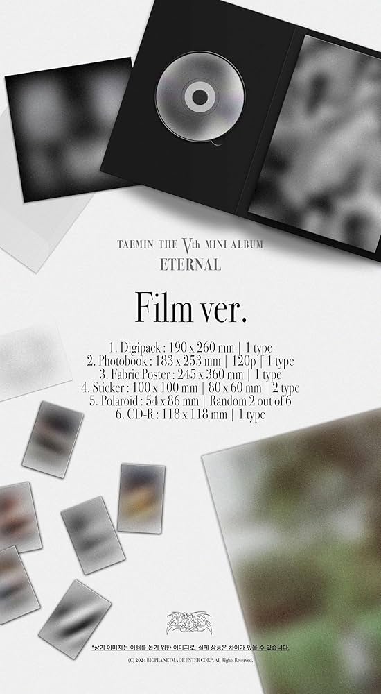 Amazon.co.jp: SHINee Taemin Eternal 5th Mini Album Film